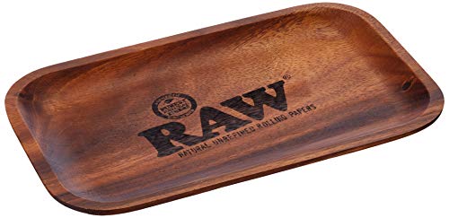 RAW 18612 Small Wood Rolling Tray-27,5 x 17,5 cm, Holz, braun, M von RAW