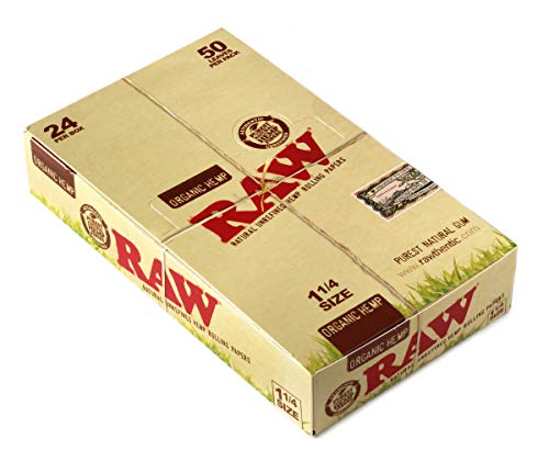 Raw Organic 4 Rollenpapier, BOX by Organic Rolling Papers, Braun, 24 Stück von RAW