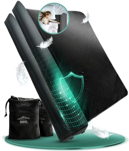 RAWVEL® Rausfallschutz aufblasbar 180cm Light - [NEU 2025] - passend für alle Betten Zuhause & auf Reisen - Rausfallschutz Bett Reise BPA Frei & Laborgeprüft - Rausfallschutz Boxspringbett (2er Set) von RAWVEL