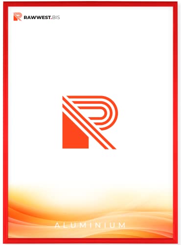 RAWWEST.BIS Alu Bilderrahmen 42x59,4cm DIN A2 - Plakatrahmen Alu mit Plexi Rahmen aus Aluminium für Bilder, auch für Puzzle,Rot RAWWEST.BIS Alu Bilderrahmen 42x59,4cm DIN A2 - Plakatrahmen Alu mit Plexi Rahmen aus Aluminium für Bilder, auch für Puzzle,Rot von RAWWEST.BIS