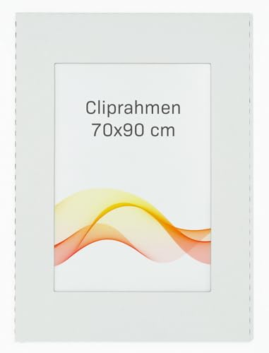 RAWWEST.BIS Rahmenloser 70x90 cm Bilderrahmen Bildhalter Cliprahmen Fotorahmen Kunstglas Plexi gut für Wohnzimmer, Esszimmer, Küche,Fotos Poster viele Größen Rechteckig mit Clips gut. von RAWWEST.BIS