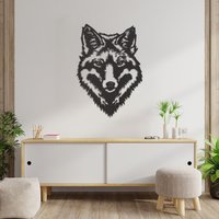 Wanddekoration Aus Holz Wolf, Wohnzimmer, Schlafzimmer Wandkunst, Wohndekor, Tiere, Zum Aufhängen An Der Wand Wanddekoration Aus Holz Wolf, Wohnzimmer, Schlafzimmer Wandkunst, Wohndekor, Tiere, Zum Aufhängen An Der Wand von RAWWoodBE
