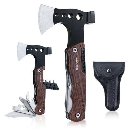 Raxco Survival Axt - Multifunktionswerkzeug, Handbeil, 8-in-1, für Outdoor Camping und Männergeschenke Raxco Survival Axt - Multifunktionswerkzeug, Handbeil, 8-in-1, für Outdoor Camping und Männergeschenke von RAXCO