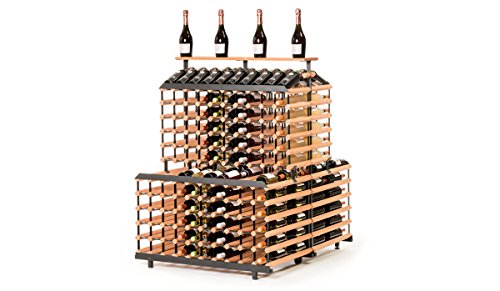 RAXI™ VINOTHEK Premium Weinregal aus Buchenholz mit luxuriösem Design, ideal zum Präsentieren Ihrer Weinsamlung/Vinothek – 360x Flaschen von RAXI