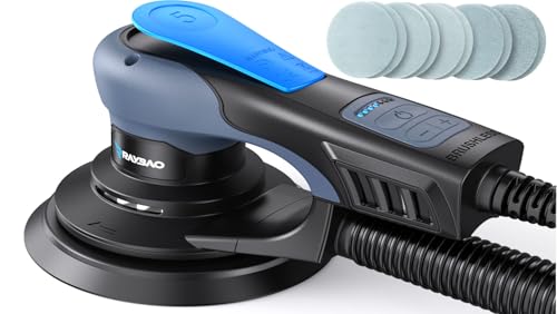 Bürstenloser Exzenterschleifer, 5.0mm Schleifhub, 150mm Schleifteller, 350W Exenterschleifmaschine 6 variable Geschwindigkeiten, Schwingschleifer für Holzoberflächen, 10 Schleifgitter, 5 m Kabel Bürstenloser Exzenterschleifer, 5.0mm Schleifhub, 150mm Schleifteller, 350W Exenterschleifmaschine 6 variable Geschwindigkeiten, Schwingschleifer für Holzoberflächen, 10 Schleifgitter, 5 m Kabel von RAYBAO