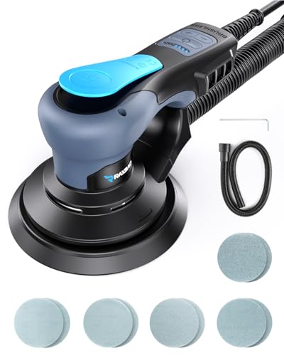 RAYBAO Bürstenloser Exzenterschleifer 150mm 350W, 5mm Exzentrizität, Geringe Vibration, Hohe Schleifleistung, 6-Stufiger Drehzahlregelung bis 10.000 U/min, 10 Schleifblätter Ideal für Holz & DIY RAYBAO Bürstenloser Exzenterschleifer 150mm 350W, 5mm Exzentrizität, Geringe Vibration, Hohe Schleifleistung, 6-Stufiger Drehzahlregelung bis 10.000 U/min, 10 Schleifblätter Ideal für Holz & DIY von RAYBAO
