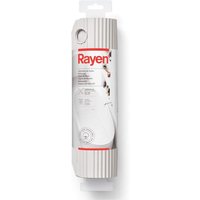 Badematte Rechteckige Dusch- oder Badewannenmatte Maxima Naturkautschuk Rutschfest Befestigung mit hochfesten Saugnäpfen 86x33 cm Weiß - Rayen von RAYEN