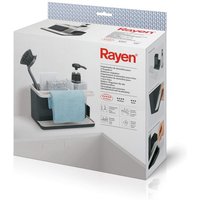 Waschbecken-Utensilien-Organizer, Premium-Reihe, Tropfschale, leicht zu reinigen, Fächer, Seifenspender, Hellgrau und Dunkelgrau - Rayen Waschbecken-Utensilien-Organizer, Premium-Reihe, Tropfschale, leicht zu reinigen, Fächer, Seifenspender, Hellgrau und Dunkelgrau - Rayen von RAYEN