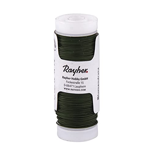 Rayher 2419013 Blumendraht, 0,35 mm ø, Spule 55 m, d.grün Rayher 2419013 Blumendraht, 0,35 mm ø, Spule 55 m, d.grün von Rayher