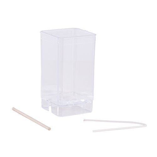 Rayher Hobby Rayher Kerzengießform Quadrat, 5 x 5 cm, Höhe 9 cm, Gießform für Wachs, Wachsgießform Kerzen gießen, 3139600, Durchsichtig von Rayher