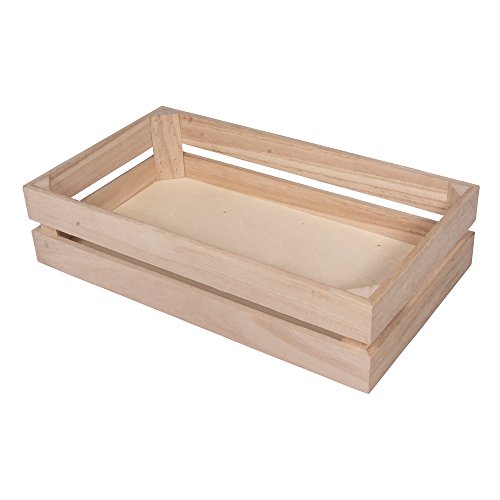 Rayher 62728000 Holzkiste Latten-Optik, 35,5 x 20,3 x 8,4 cm, Holz FSC zertifiziert, plus 2 Wandhaken, Pappelholz glatt geschliffen, Lattenkiste zum bemalen, Natur Rayher 62728000 Holzkiste Latten-Optik, 35,5 x 20,3 x 8,4 cm, Holz FSC zertifiziert, plus 2 Wandhaken, Pappelholz glatt geschliffen, Lattenkiste zum bemalen, Natur von Rayher