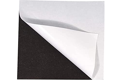 Rayher Hobby RAYHER 8959400 Magnetfolie, schwarz, selbstklebend, 21x29cm, 2 mm stark, magnetische Klebefolie, Magnete basteln, mit Schere schneidbar von Rayher