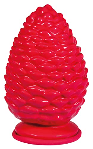 Rayher 34388000 Latex Vollform-Gießform Pinienzapfen, Rot, Maße mit Sockel 9,5 x 15 cm, befüllbar mit Kreativ-Beton, Raysin, Gipspulver, Keramikpulver, Seife, Wachs etc. von Rayher