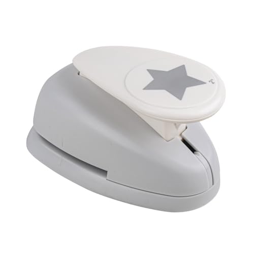 Rayher Motivstanzer Stern, ø 5,08 cm – 2 Zoll, geeignet für Papier/Karton bis zu 200g/m², 69154000, Braun von Rayher
