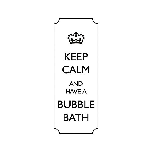 RAYHER Stempel Keep Calm and Have a Bubble., 3x7cm, Holz, Natur, rot, 7 x 3 x 2.5 cm von Rayher