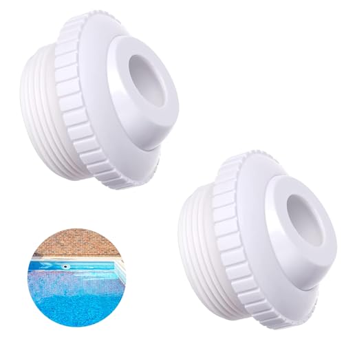 RAYIMIO Rücklaufdüse Pool, 2 Pcs Einlaufdüse Pool, Pool Einlaufdüse Verstellbar, Einströmdüse Pool, Schwimmbad Düse mit Schwenkbarem Kopf, Weiß Pool Zubehör RAYIMIO Rücklaufdüse Pool, 2 Pcs Einlaufdüse Pool, Pool Einlaufdüse Verstellbar, Einströmdüse Pool, Schwimmbad Düse mit Schwenkbarem Kopf, Weiß Pool Zubehör von RAYIMIO