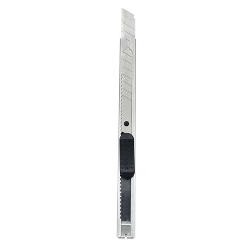RAYLU PAPER - Professionelles Einziehmesser aus Aluminium mit 9 mm Klinge, leichter und robuster Universalcutter für Schneidarbeiten im Lager, Basteln und Heimwerken (Modell 135M) von RAYLU PAPER