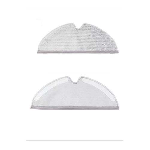 RAYPUR Wischlappen mit voller Abdeckung, kompatibel mit Roborock S5 MAX S6 S50 S55 S6 MAXV, Zubehör for Roboterstaubsauger-Wischmopps, for Reinigen des Wischmopps(2pcs) von RAYPUR