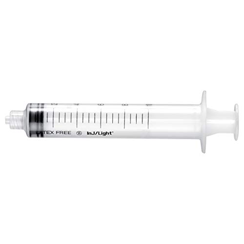 Rays- INJ/LIGHT Injektionsspritzen ohne Nadel, Luer-Lock-Konus, steril, Einweg, latexfrei, Volumen 10 ml, Packung mit 100 Stück von GIMA