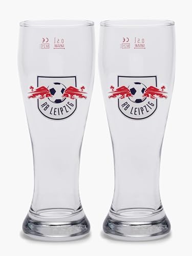 RB Leipzig Weißbierglas 2er Set (one size, transparent) von RB Leipzig