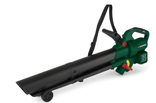 Parkside Akku-Laubsauger und Laubbläser PLSBA 40-Li A1, 40V, max. 210 km/h Luftgeschwindigkeit, 40L Fangsack, Häckselfunktion 15:1, OHNE AKKU & Ladegerät, kompatibel mit X20V Team von RB&G