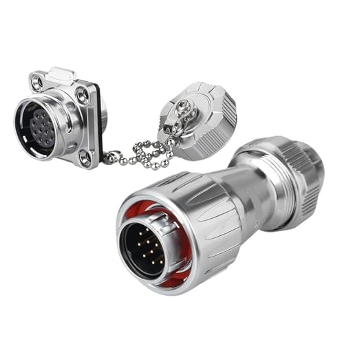 DZ-20 Luftfahrtstecker mit vier Löchern for die Trennwand, 3-adrige hoch- und niedrigtemperaturbeständige Metallabdeckung, 2-12-adriger Solarautostecker(12 core) von RBBCYQDV