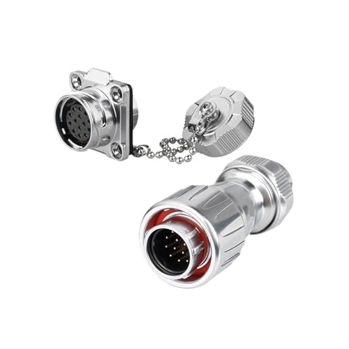 DZ-20 Luftfahrtstecker mit vier Löchern for die Trennwand, 3-adrige hoch- und niedrigtemperaturbeständige Metallabdeckung, 2-12-adriger Solarautostecker(14 core) von RBBCYQDV