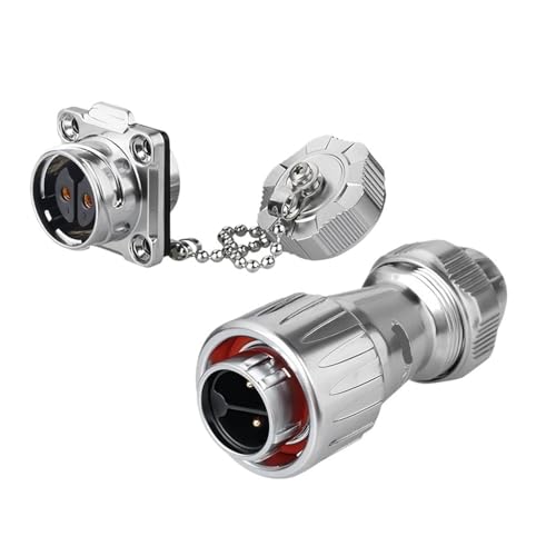 DZ-20 Luftfahrtstecker mit vier Löchern for die Trennwand, 3-adrige hoch- und niedrigtemperaturbeständige Metallabdeckung, 2-12-adriger Solarautostecker(2 core) von RBBCYQDV