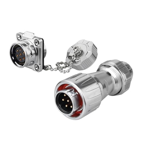 DZ-20 Luftfahrtstecker mit vier Löchern for die Trennwand, 3-adrige hoch- und niedrigtemperaturbeständige Metallabdeckung, 2-12-adriger Solarautostecker(7 core) von RBBCYQDV