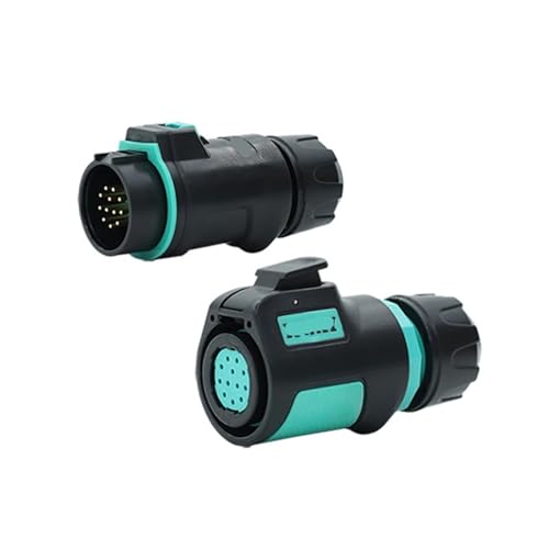 K20 Reverse Aviation Steckdose 2-3-4-adrig 5-7-9-12-polig LED-Stromsignal Schnellstecker und -buchse(12 pin plug M12 connector 5A200V) von RBBCYQDV
