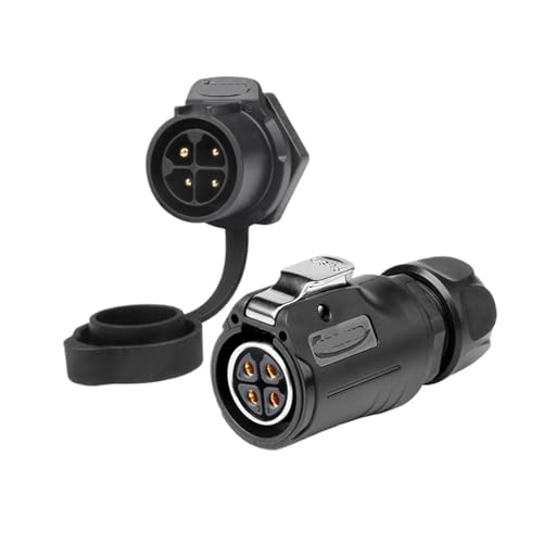 LP20 halbmetallischer Zaun Industrie-Luftfahrtstecker 4-poliger Stecker LED-Stromkabel Stromsignal-Pin-Stecker(Single hole reverse mounting) von RBBCYQDV