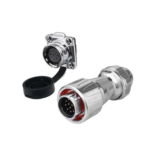 Zaun vier-loch kunststoff abdeckung DZ-20 stecker beleuchtung LED lampe 2 3-core 4-core 12-core industrielle ausrüstung luftfahrt stecker(12 core) von RBBCYQDV