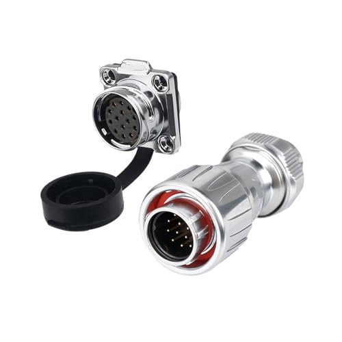 Zaun vier-loch kunststoff abdeckung DZ-20 stecker beleuchtung LED lampe 2 3-core 4-core 12-core industrielle ausrüstung luftfahrt stecker(14 core) von RBBCYQDV