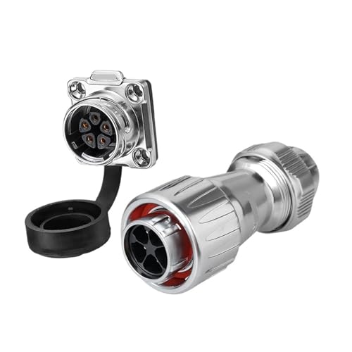 Zaun vier-loch kunststoff abdeckung DZ-20 stecker beleuchtung LED lampe 2 3-core 4-core 12-core industrielle ausrüstung luftfahrt stecker(5 core) von RBBCYQDV