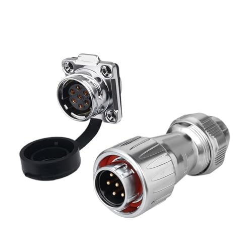 Zaun vier-loch kunststoff abdeckung DZ-20 stecker beleuchtung LED lampe 2 3-core 4-core 12-core industrielle ausrüstung luftfahrt stecker(7 core) von RBBCYQDV