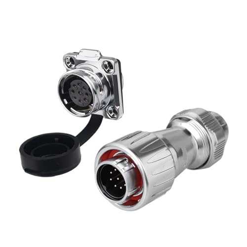 Zaun vier-loch kunststoff abdeckung DZ-20 stecker beleuchtung LED lampe 2 3-core 4-core 12-core industrielle ausrüstung luftfahrt stecker(9 core) von RBBCYQDV