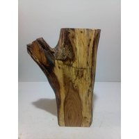 Baumscheibe, Holzblock, Holzklotz Holzstele , Stele , Holz , Holzdeko , Holzfigur, Stele, Gestockte Eiche von RBHolzunikate