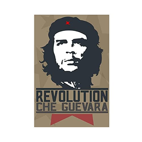 RBIX Revolutionäres Che Guevara 1 Leinwand-Poster, Schlafzimmer, Dekoration, Sport, Landschaft, Büro, Raumdekoration, Geschenk, ungerahmt: 60 x 90 cm von RBIX