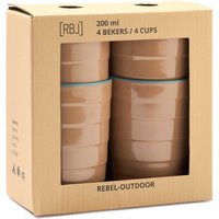 RBL rebel outdoor Becher, 4er Set, 200 ml, Melanin, lachsfarben - rosa RBL rebel outdoor Becher, 4er Set, 200 ml, Melanin, lachsfarben - rosa von RBL rebel outdoor