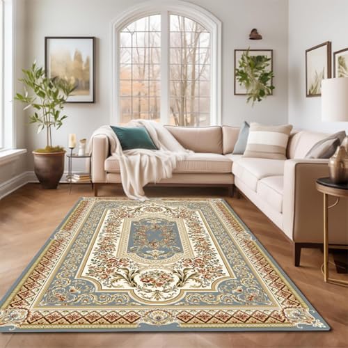 RBQIZVW Abstraktes Vintage Designer Teppich - Kurzflor - Weich Teppich für Wohnzimmer, Esszimmer -Wohnzimmerteppich - Teppiche Gelb 300×400 cm RBQIZVW Abstraktes Vintage Designer Teppich - Kurzflor - Weich Teppich für Wohnzimmer, Esszimmer -Wohnzimmerteppich - Teppiche Gelb 300×400 cm von RBQIZVW
