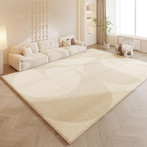 RBQIZVW Creme Teppiche 120×160 cm für Wohnzimmer 13mm Dicken Schwamm Weichen Modernen Abstrakten Teppich Büro Anti-Rutsch Teppich Schlafzimmer Mittleren Flor für Wohnzimmer RBQIZVW Creme Teppiche 120×160 cm für Wohnzimmer 13mm Dicken Schwamm Weichen Modernen Abstrakten Teppich Büro Anti-Rutsch Teppich Schlafzimmer Mittleren Flor für Wohnzimmer von RBQIZVW
