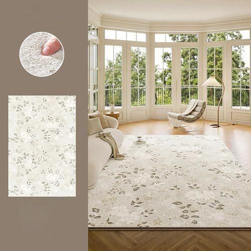 RBQIZVW Grün Waschbarer Teppich Rutschfester Kurzflor Teppich Wohnzimmer 140x200 cm, Groß Wohnzimmerteppich,Super Weich Langlebig, Teppiche Moderner Esszimmer für Schlafzimmer Home Office RBQIZVW Grün Waschbarer Teppich Rutschfester Kurzflor Teppich Wohnzimmer 140x200 cm, Groß Wohnzimmerteppich,Super Weich Langlebig, Teppiche Moderner Esszimmer für Schlafzimmer Home Office von RBQIZVW