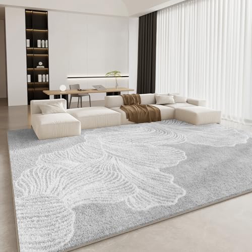 RBQIZVW Küche Grau Innen Akzent Teppich 50×80 cm Niedriger Stapel Teppich Schlafzimmer Büro Teppiche Wohnzimmer Waschbarer,Großer Abstrakte Schlafzimmer Teppiche rutschfest Waschbar Design von RBQIZVW