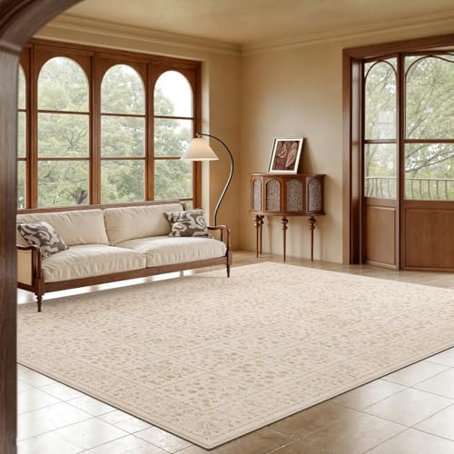 RBQIZVW Moderner Abstrakter Wohnzimmer Teppich 200x340 cm Kaschmirimitat im Europäischen Stil Kurzflor Teppich rutschfest Dekorativ für Wohnzimmer Küche Schlafzimmer Wohnkultur Teppiche Creme RBQIZVW Moderner Abstrakter Wohnzimmer Teppich 200x340 cm Kaschmirimitat im Europäischen Stil Kurzflor Teppich rutschfest Dekorativ für Wohnzimmer Küche Schlafzimmer Wohnkultur Teppiche Creme von RBQIZVW