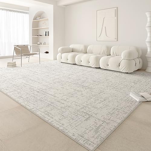 RBQIZVW Moderner Kurzflor Teppich Wohnzimmer 180 x 200 cm Schwarz Weiß- Flauschiger Teppich Waschbar Esszimer Teppiche Abstrakt Design, Pflegeleicht, Weich Schlafzimmerteppich, und als Küchenteppich von RBQIZVW