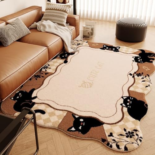 RBQIZVW Moderner Kuscheliger Wohnzimmer Teppich 200×300 cm Kurzflor waschbar Teppiche flauschig Weich zeitlos stilvoll rutschfest Teppiche pflegeleicht, Khaki RBQIZVW Moderner Kuscheliger Wohnzimmer Teppich 200×300 cm Kurzflor waschbar Teppiche flauschig Weich zeitlos stilvoll rutschfest Teppiche pflegeleicht, Khaki von RBQIZVW