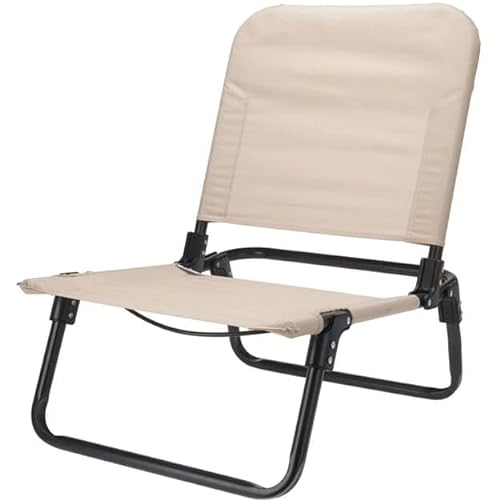 RBS24 Campingstuhl klappbar Flexibler Sitzkomfort für Strand, Garten Festival etc. Creme von RBS24