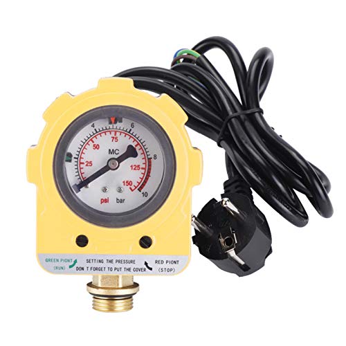 Druckschalter Druckkontrolle Wasserpumpe Druckregler 220V 10bar Automatische Steuerung für Tauchpumpe Selbstansaugende Pumpe Jet Pumpe von RBSD