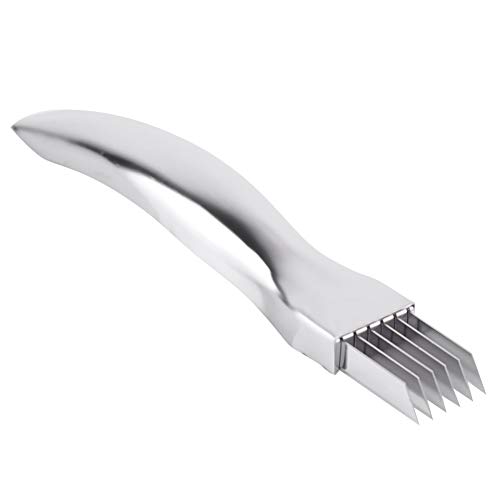 RBSD Knoblauchschneider, Schalottenschneider Sharp Shred Silk Knife, Gemüsehacker Zwiebelschneider Zucchini für Restaurant Schalotten Küche von RBSD