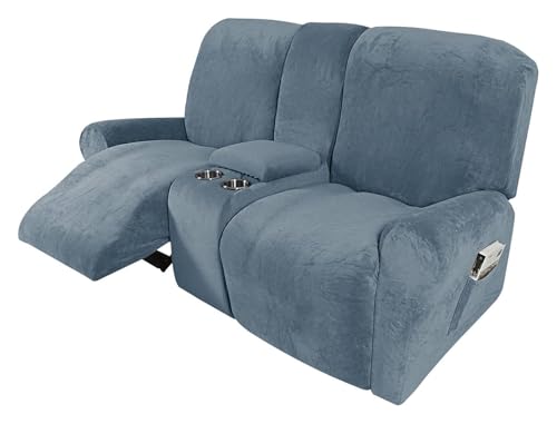 Stretch-Sofabezug, Sofabezüge for Liegesessel, Bezug for Liegesessel mit Getränkehalter, Stretch-Sofabezüge aus Samt for Liegesessel mit 2 Kissen, Schonbezüge for Liegesofas, Möbelbezüge, dick, weich, Stretch-Sofabezug, Sofabezüge for Liegesessel, Bezug for Liegesessel mit Getränkehalter, Stretch-Sofabezüge aus Samt for Liegesessel mit 2 Kissen, Schonbezüge for Liegesofas, Möbelbezüge, dick, weich, von RBSN